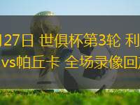 06月27日 世俱杯第3輪 利雅得新月vs帕丘卡 全場錄像回放